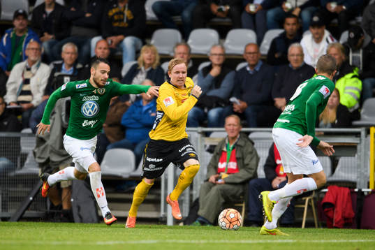Elfsborgs Simon Lundevall och Jönköpings Dzenis Kozica