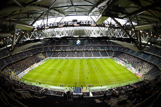 Friends Arena före fotbollsmatchen i Allsvenskan mellan