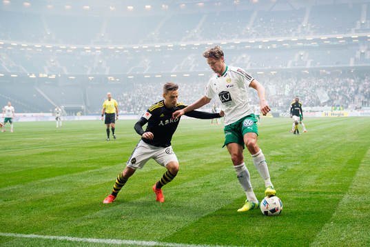 s Amin Affane och Hammarbys Philip Haglund