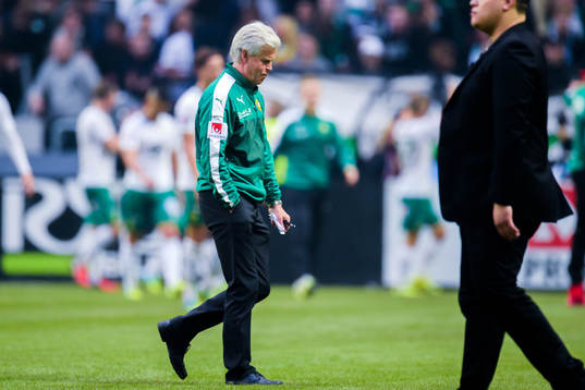 Hammarbys tränare Nanne Bergstrand deppar
