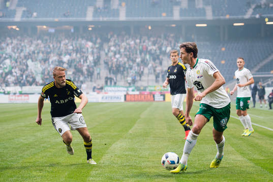 s Daniel Sundgren och Hammarbys Philip Haglund