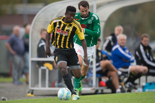 IFK Hässleholms Kojo Annor i matchen i division 2 mellan