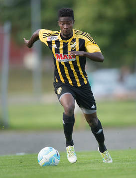 IFK Hässleholms Kojo Annor i matchen i division 2 mellan