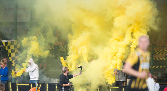 IFK Hässleholms supporters i matchen i division 2 mellan