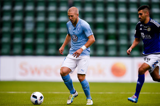Malmö FFs Anton Tinnerholm och Sundsvalls Stefan Silva