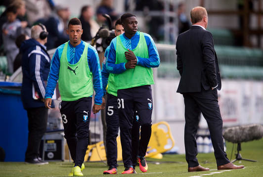 Malmö FFs Tobias Sana och Pa Konate