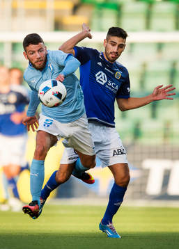 Malmö FFs Erdal Rakip och Sundsvalls Stefan Silva