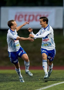 s Patrik Pettersson (h) jublar