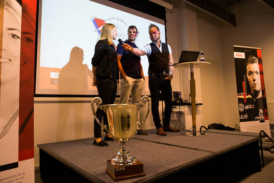 Linköpings Pernilla Winborg, tränare Martin Andler och