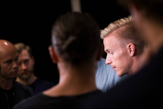 Oscar Wendt i mixed zone