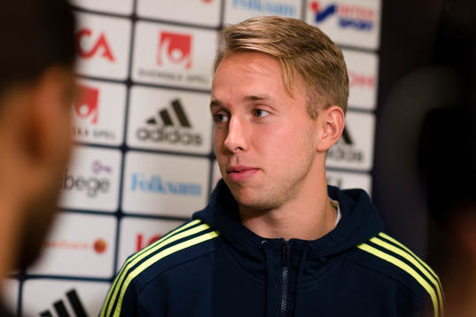 Patrik Carlgren i mixed zone