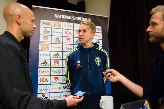 Patrik Carlgren i mixed zone