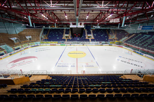 Diners Club Arena interiört innan en träningsmatch i