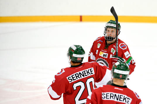 Frölundas Kristian Vesalainen jublar
