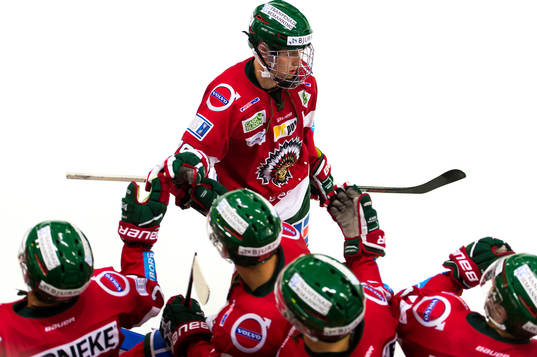 Frölundas Kristian Vesalainen jublar