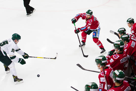 Färjestads Fabian Zetterlund och Frölundas Henrik