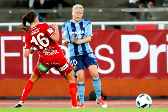 Piteås Felicia Karlsson och Djurgårdens Sofia Nilsson