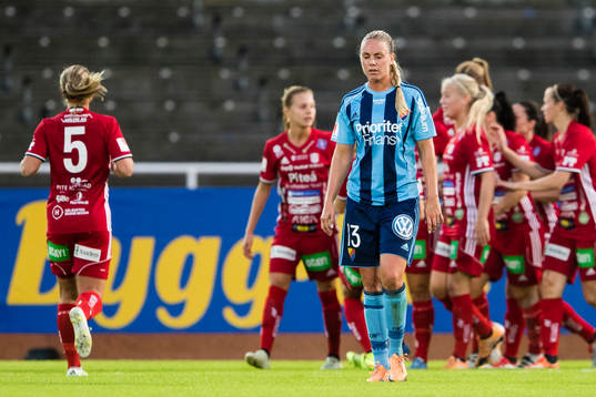 Djurgårdens Petronella Ekroth deppar