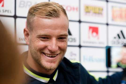 John Guidetti i mixed zone