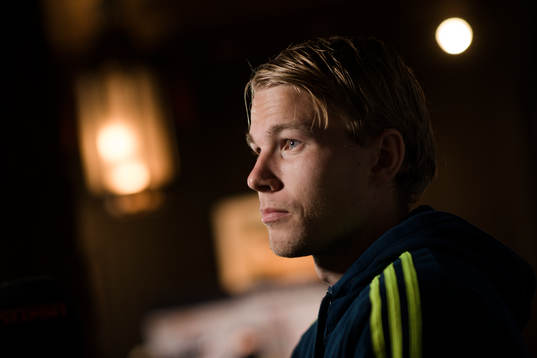 Oscar Lewicki i mixed zone