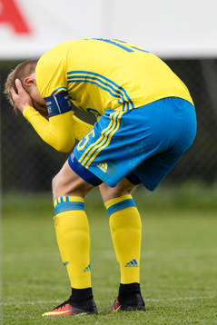 Sveriges Edvin Crona deppar