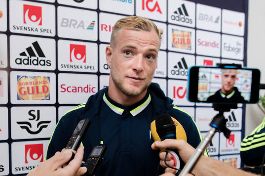 John Guidetti i mixed zone