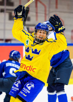 Sveriges Fanny Rask jublar