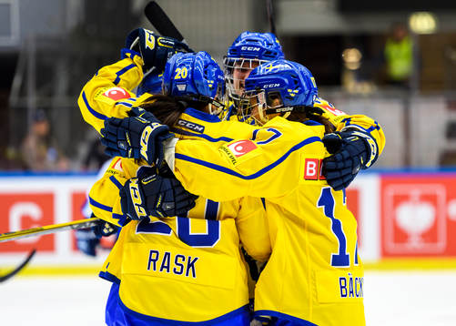 Sveriges Fanny Rask jublar