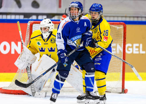 Finlands Riikka Nieminen och Sveriges Anna Borgqvist