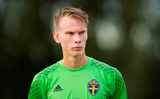 Sveriges målvakt Pontus Dahlberg