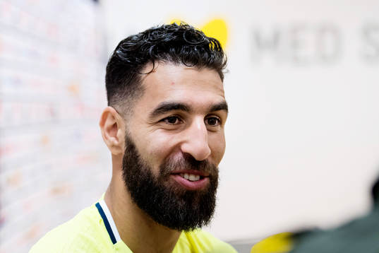 Jimmy Durmaz i mixed zone