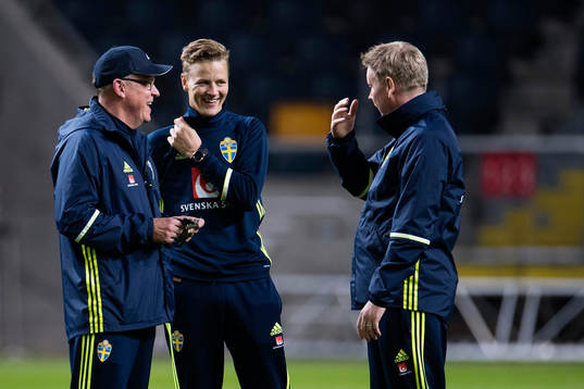 Sveriges förbundskapten Janne Andersson, målvaktstränare