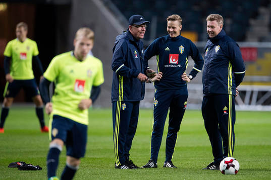 Sveriges förbundskapten Janne Andersson, målvaktstränare
