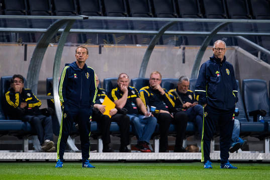 Tom Prahl, bevakare och Lars Lagerbäck, rådgivare