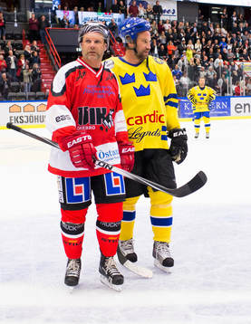 ÖIK miljonkedjans Fredrik Wallberg och Tre Kronor legends