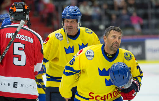 Tre Kronor legends Mats Näslund och Jens Öhling
