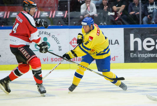 Peter Hasselblad och  Tre Kronor legends Patrik Juhlin