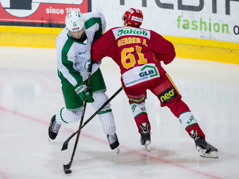 Rögles Sebastian Wännström mot SLC Tigers Adrian Gerber