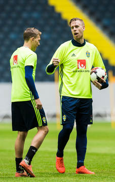Pontus Jansson med Ludwig Augustinsson