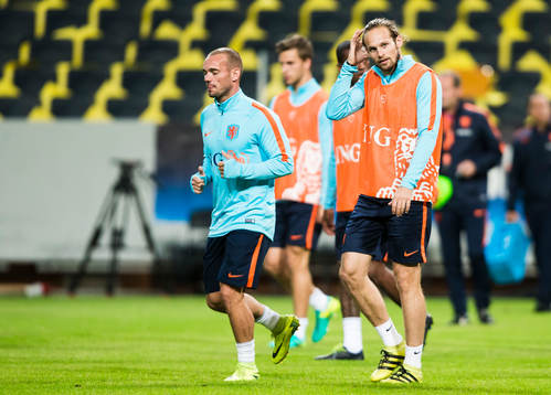 Daley Blind och Wesley Sneijder