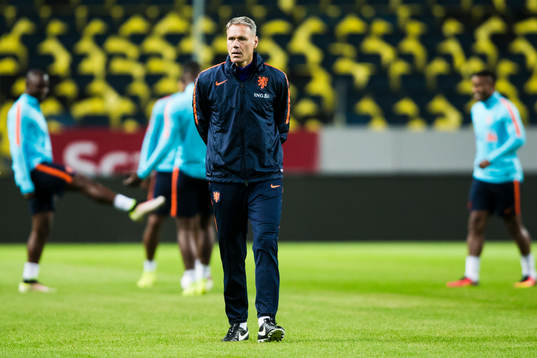Hollands assisterande tränare Marco van Basten