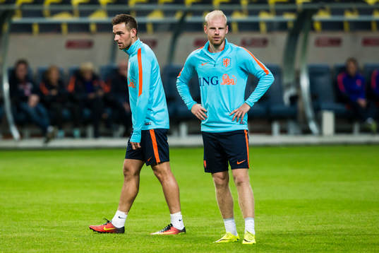 Davy Klaassen (h) och Vincent Janssen (v)