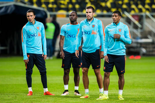 Steven Berghuis (v) , Jeffrey Bruma , Kevin Strootman och