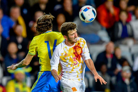 Sveriges David Moberg Karlsson och Spaniens Jose Gaya