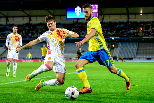 Spaniens Jorge Mere och Sveriges Erdal Rakip