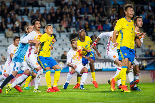 Sveriges Jordan Larsson, Carlos Strandberg och Melker