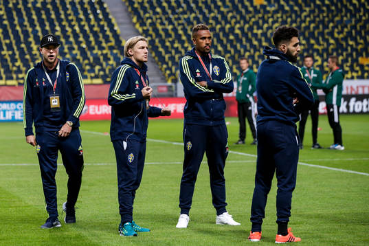 Sveriges John Guidetti, Emil Forsberg, Isaac Kiese Thelin