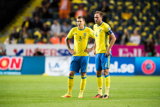 Sveriges Victor Nilsson Lindelöf och Andreas Granqvist