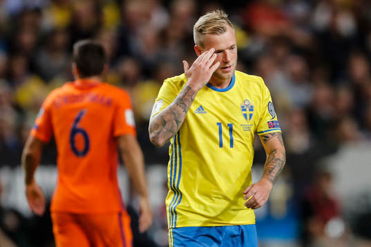 Sveriges John Guidetti deppar