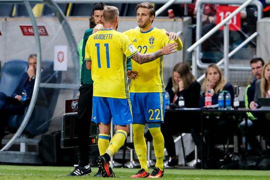Sveriges John Guidetti byts ut till förmån för